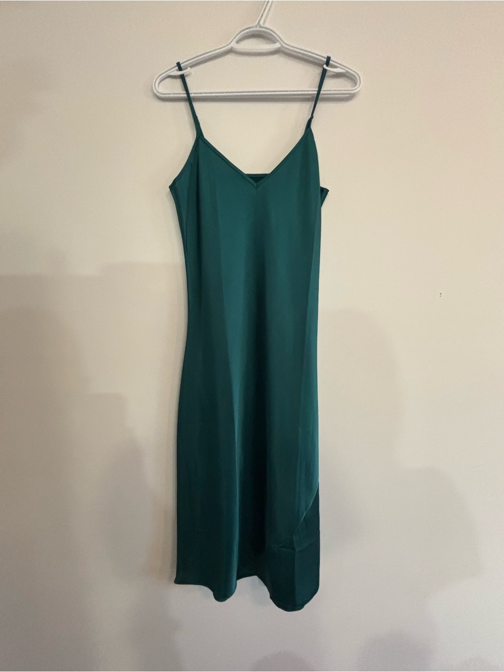 knix Teal Slip Midi Dress